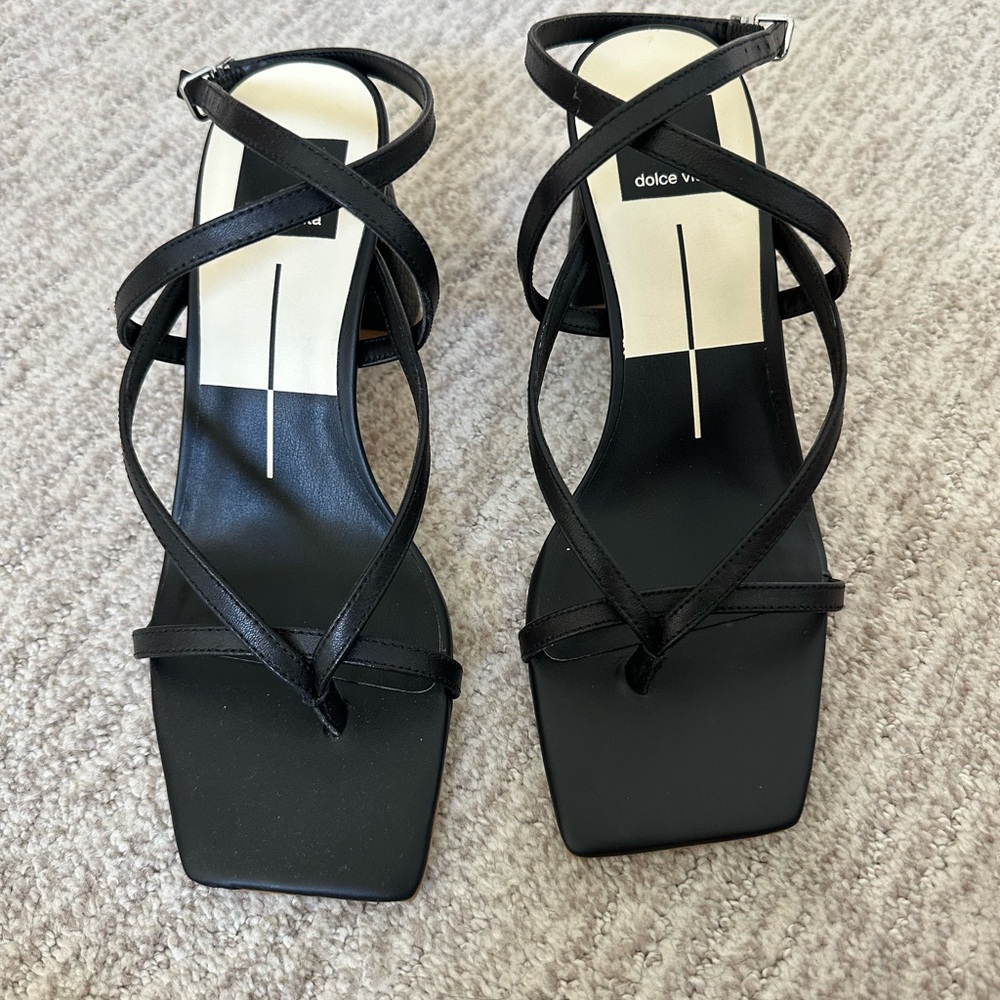 Dolce Vita Black Crisscross Sandals
